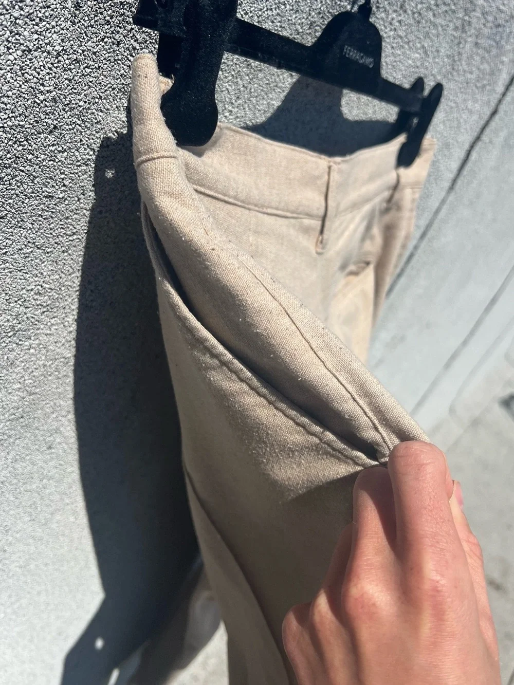 Classic Men's Cream Dress Pants